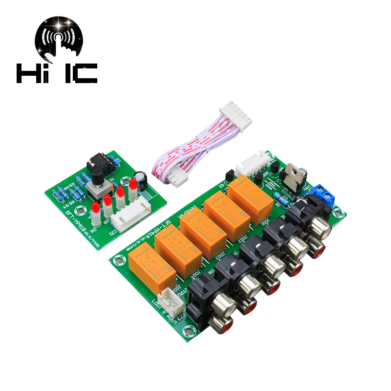 Audio Music Splitter - 4 Ingang 1 Uitgang Lossless Relais