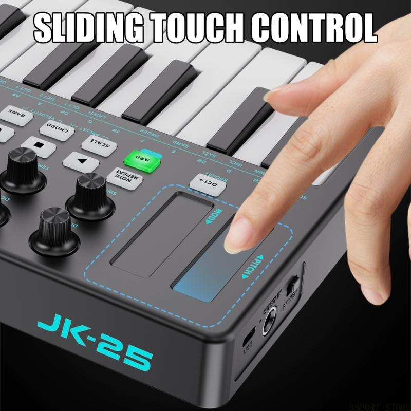 Midi Controller Pad - U2JB draagbare MIDI-toetsenbordcontroller met veelkleurige pads