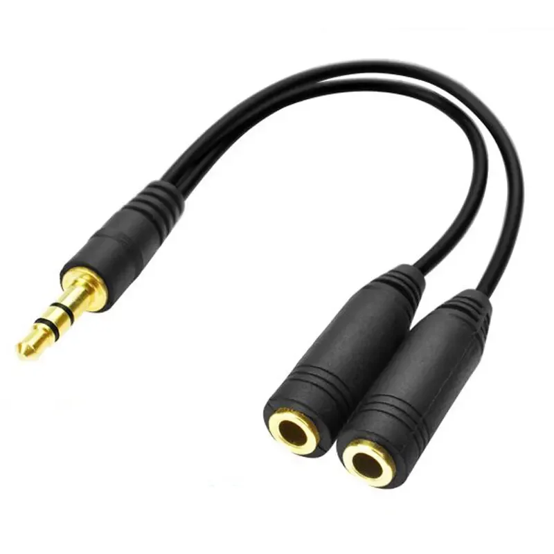 Audio Music Splitter - Koptelefoonsplitter, 3,5 mm verlengkabel Audio Stereo