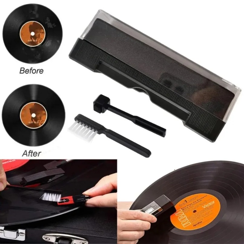 Audio Music Remover Free - Antistatische vinylplatenreiniger borstelset Stofverwijdering met stylusborstel