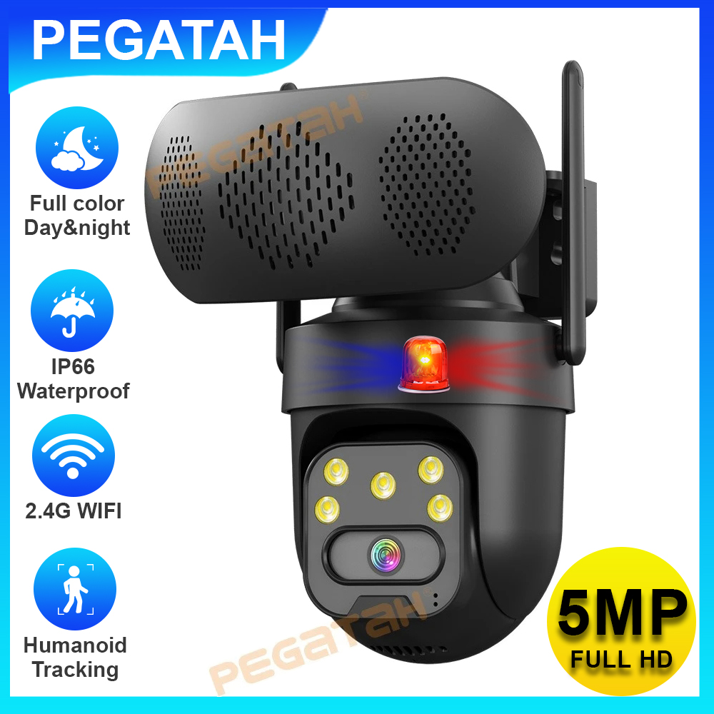 Audio Music Track - 5MP IP-camera Buiten 2.4G WiFi Beveiligingscamera's