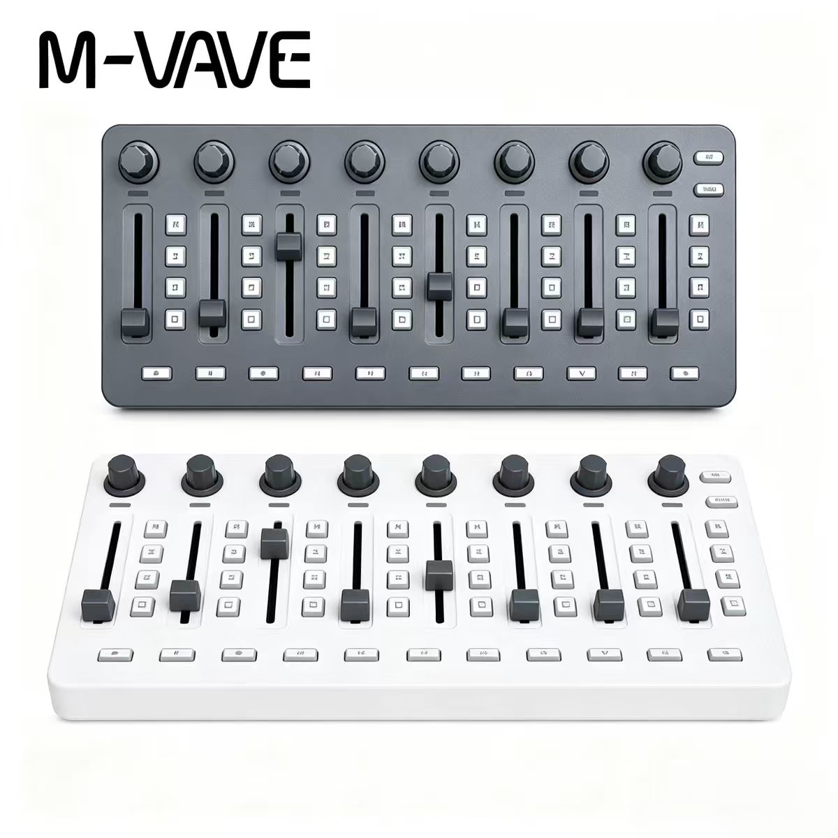 Midi Controller Pad - M-VAVE SMC-MIXER Draadloze MIDI-controller, 43 verlichte