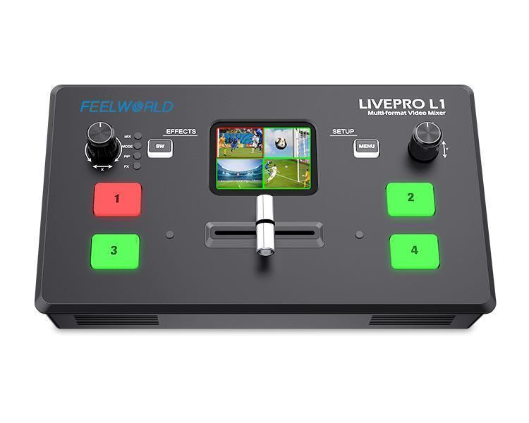 Audio Music Live - FEELWORLD LIVEPRO L1 V1 4xHDMI ingangen