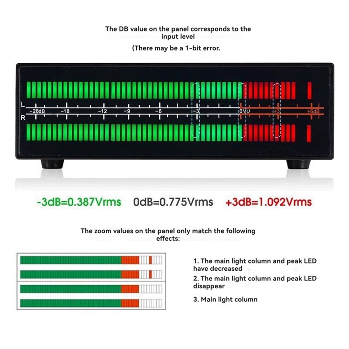 Audio Music Splitter - A40I VU56-PRO Dual Channel Muziekspectrumanalysator LED
