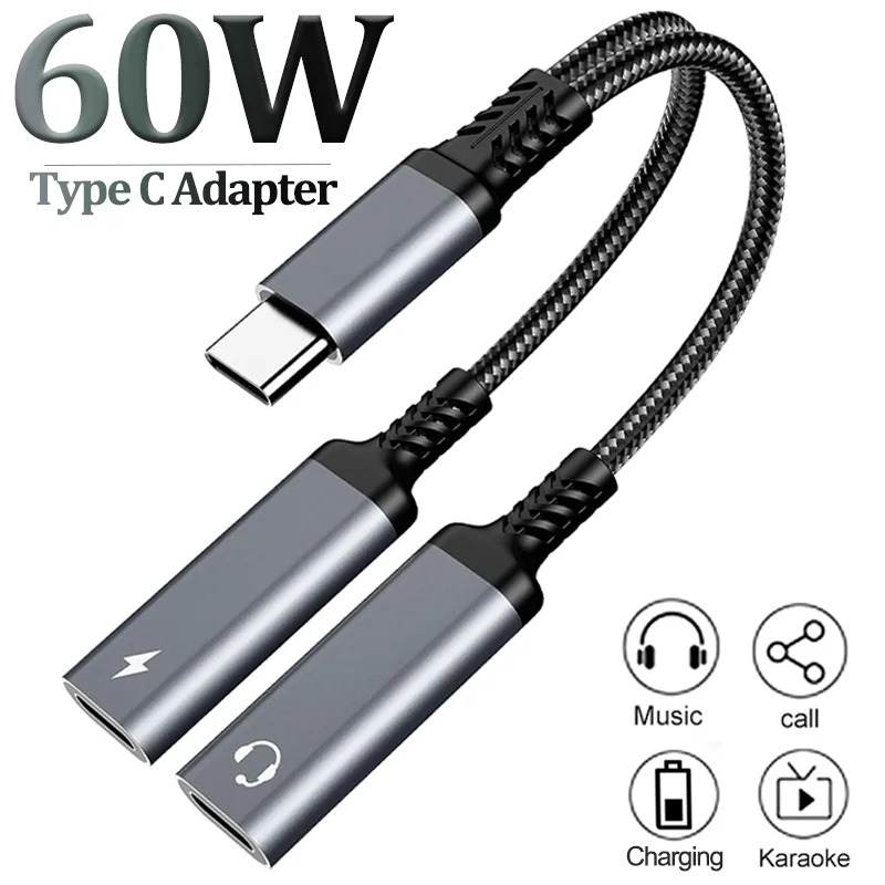 Audio Music Splitter - OTG 2 IN 1 USB C-splitter