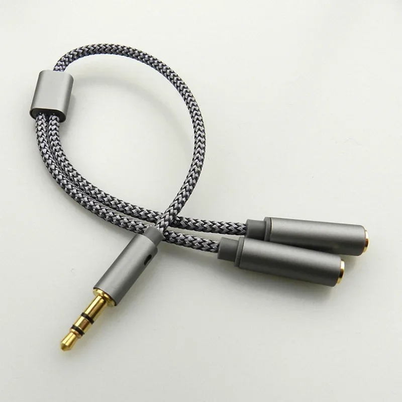 Audio Music Splitter - Headset Adapter Hoofdtelefoon Mic Y Splitter