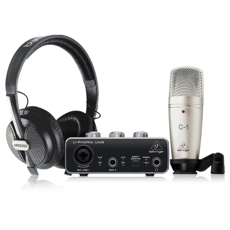 Audio Interface Usb - Behringer U-Phoria Studio complete opnamebundel met