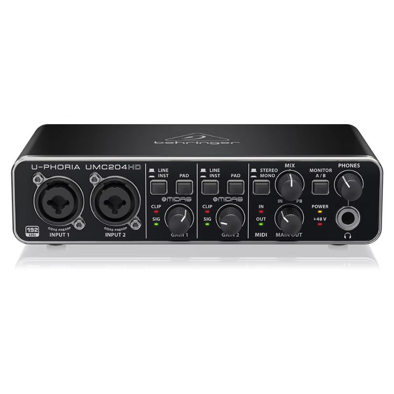 Behringer UMC204HD 2-in/4-uit  - Audio Interface Usb recensie en prijs