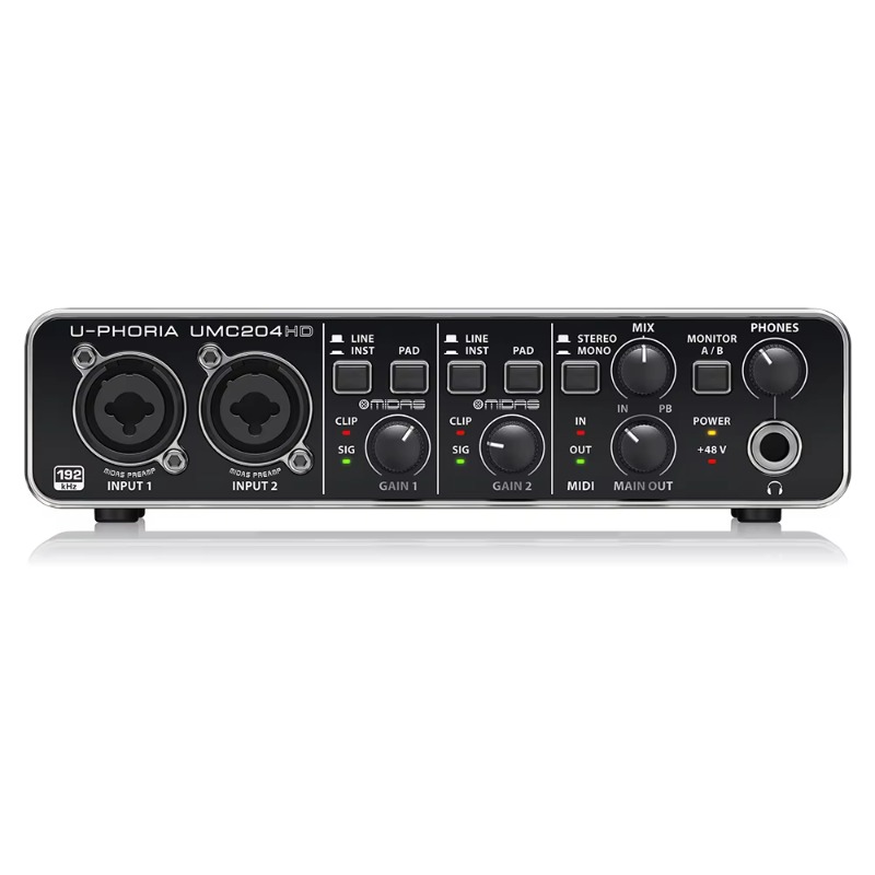 Behringer UMC204HD 2-in/4-uit  - Audio Interface Usb recensie en prijs