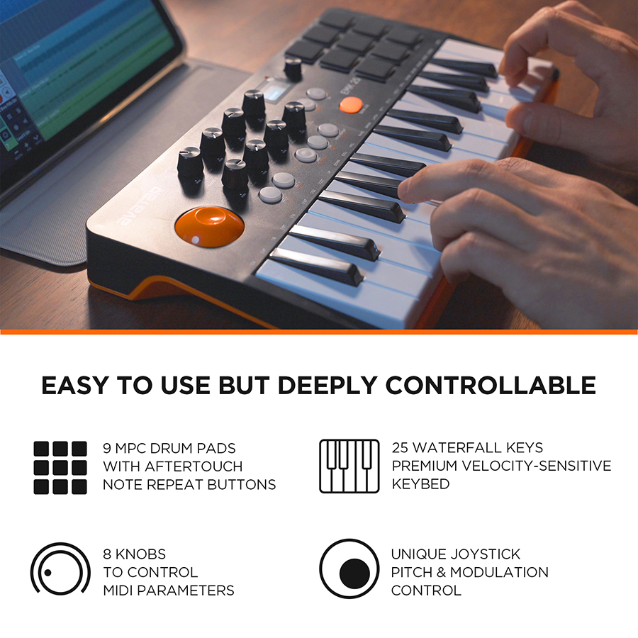 Keyboard MIDI-controller met 2 - Midi Controller Pad recensie en prijs