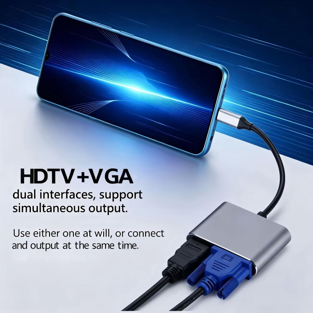 USB 3.0/TYPE-C naar HDMI VGA-a - Audio Music Splitter recensie en prijs