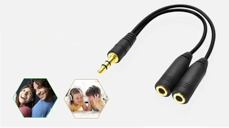 Koptelefoonsplitter, 3,5 mm ve - Audio Music Splitter recensie en prijs