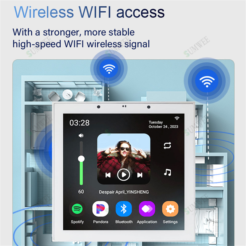 4 inch Android 11 Tuya Smart H - Audio Music Background Free recensie en prijs