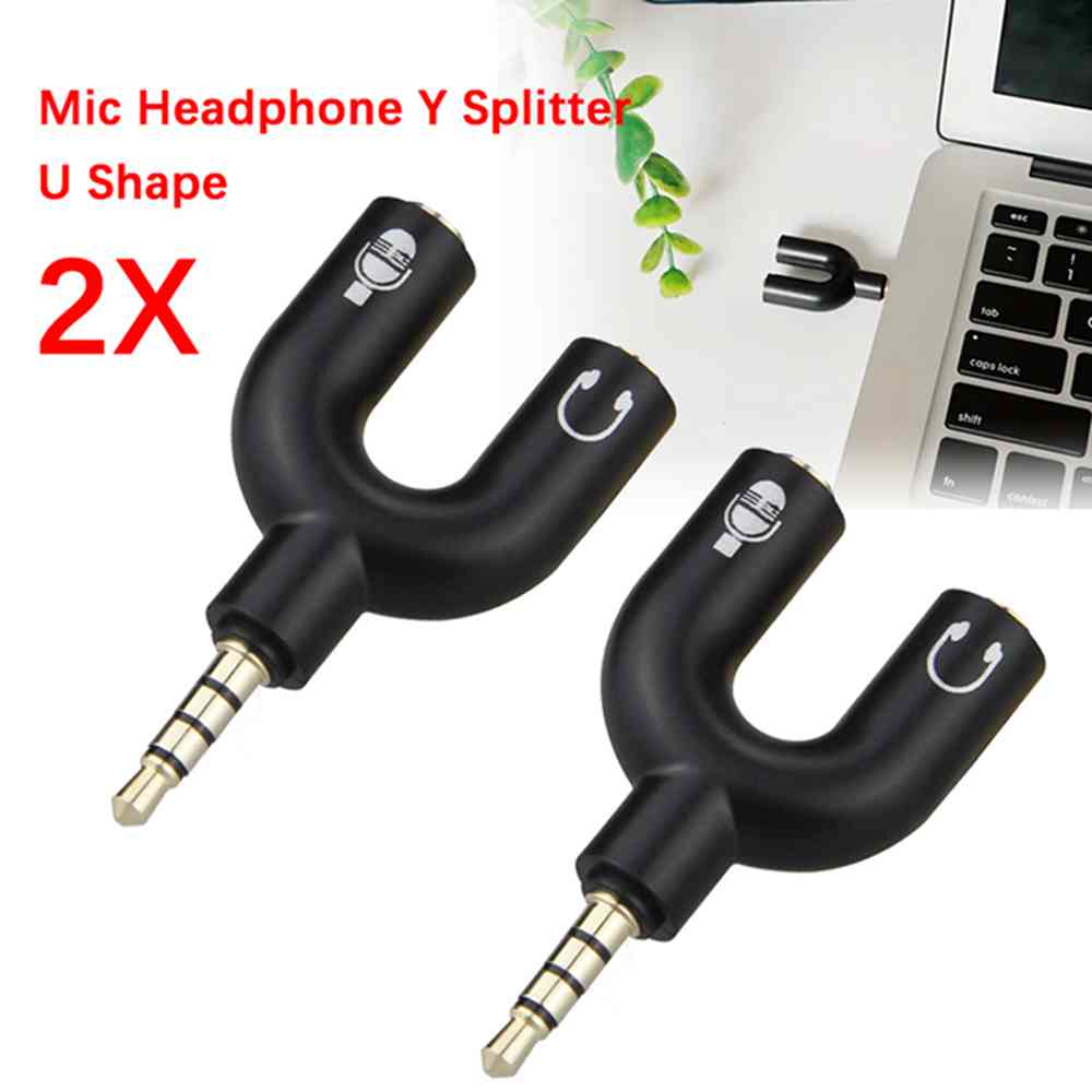3,5 mm hoofdtelefoon microfoon - Audio Music Splitter recensie en prijs