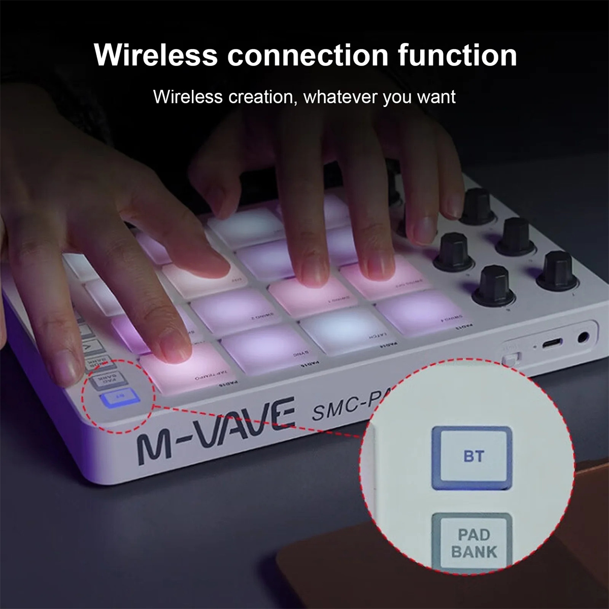 M-VAVE SMC-PAD Draadloze MIDI- - Midi Controller Pad recensie en prijs