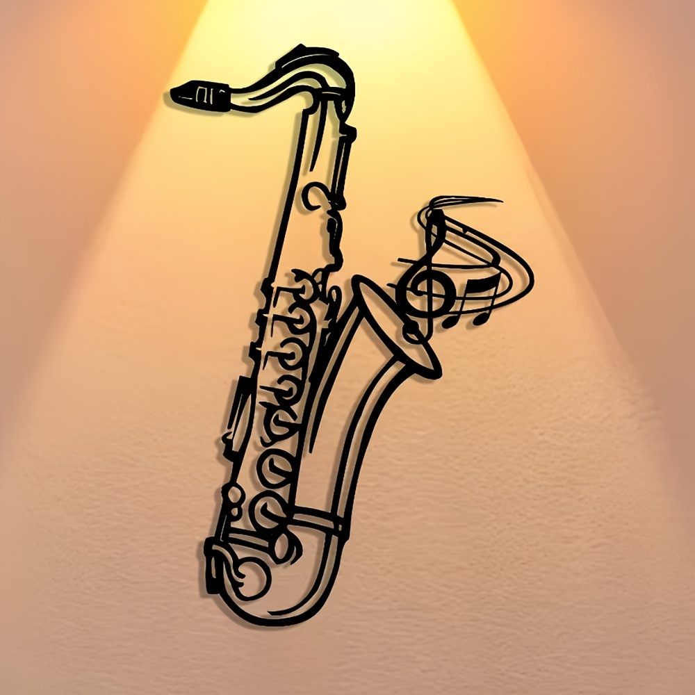 Metalen wanddecoratie saxofoon - Audio Music Live recensie en prijs