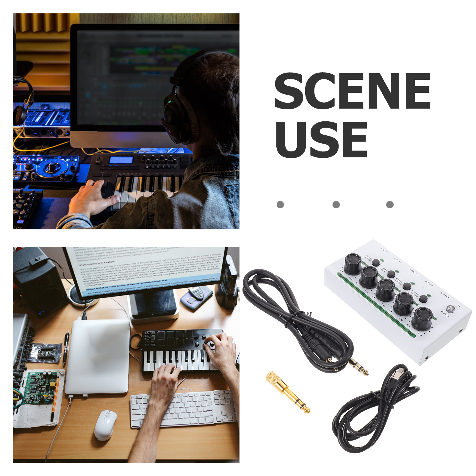 4-kanaals compacte audiomixer  - Audio Mixer 4 Channel recensie en prijs