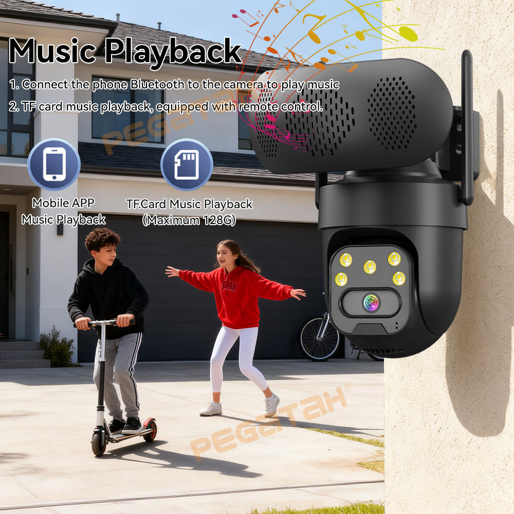 5MP IP-camera Buiten 2.4G WiFi - Audio Music Track recensie en prijs