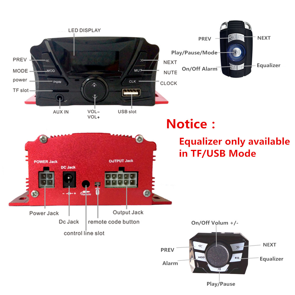 12V 4-kanaals UTV ATV Golfkar  - Audio Music To Mp3 recensie en prijs