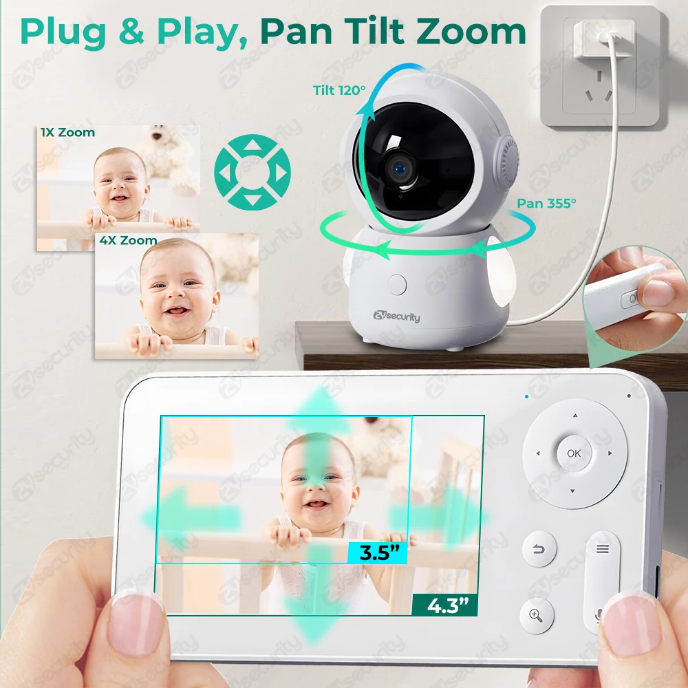 2K WiFi-babyfoon met scherm &  - Audio Music Track recensie en prijs