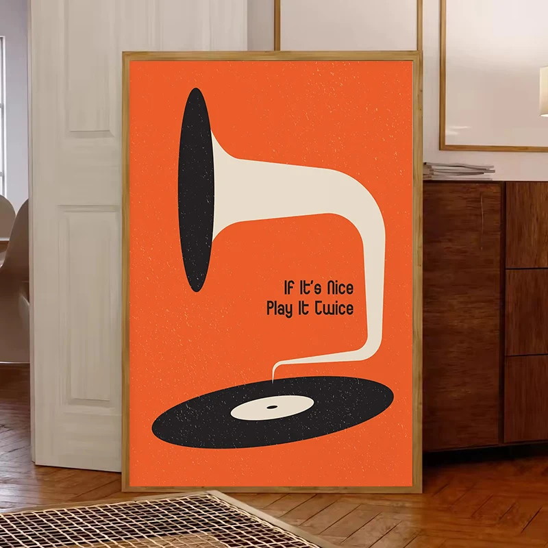 Mid Century Vinyl Record Canva - Audio Music Live recensie en prijs