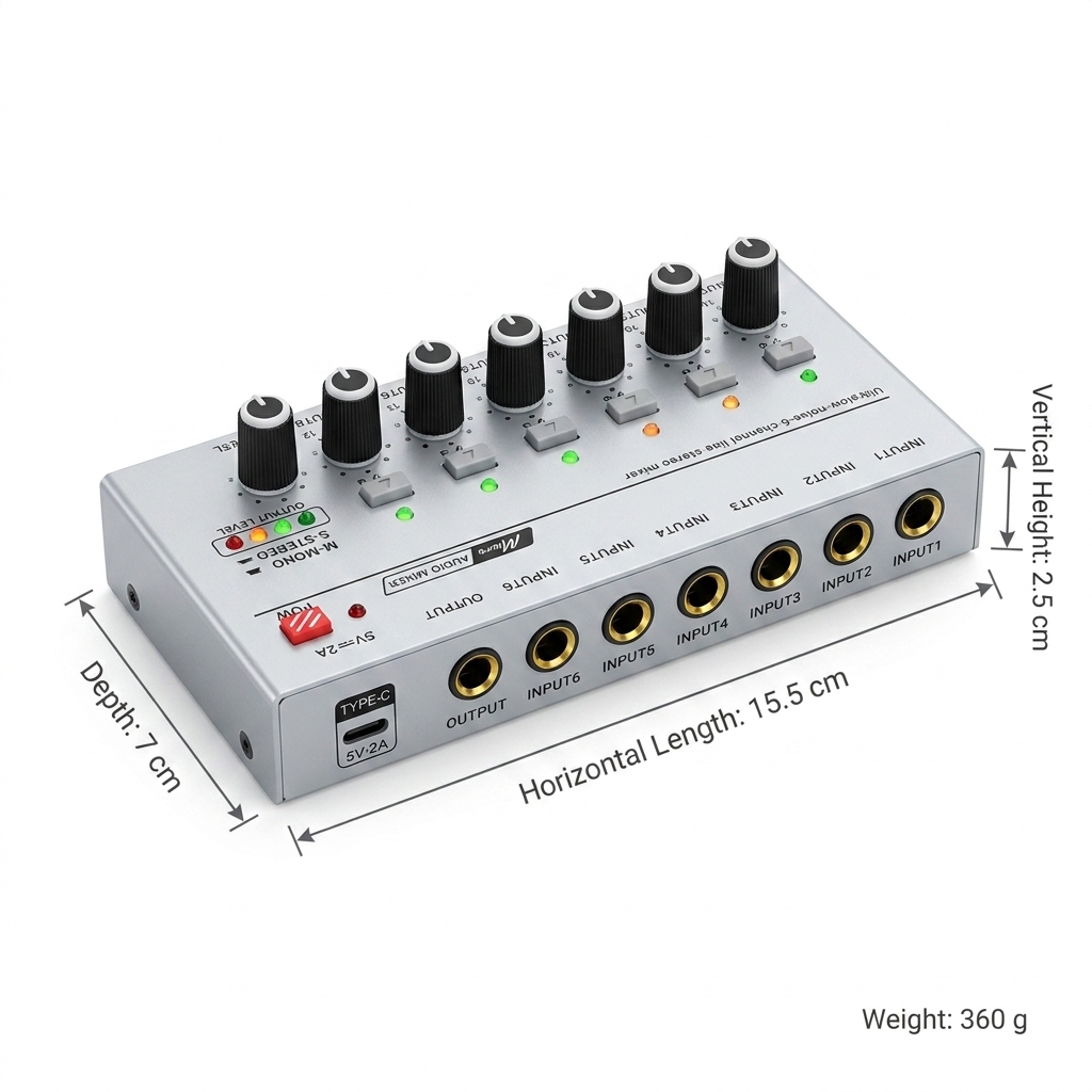 Draagbare Ultra Low Noise Line - Audio Mixer 4 Channel recensie en prijs