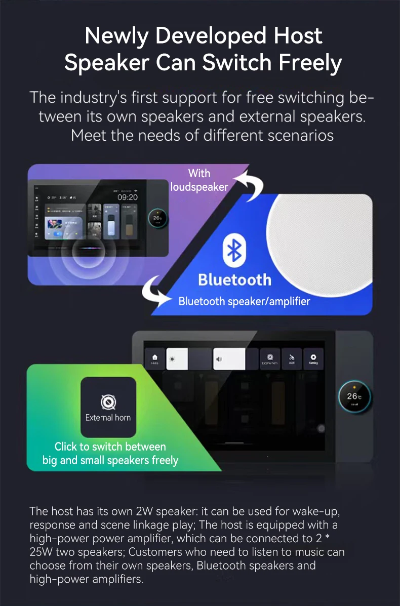 TUOAN 4-weg luidsprekers Multi - Audio Music Background Free recensie en prijs