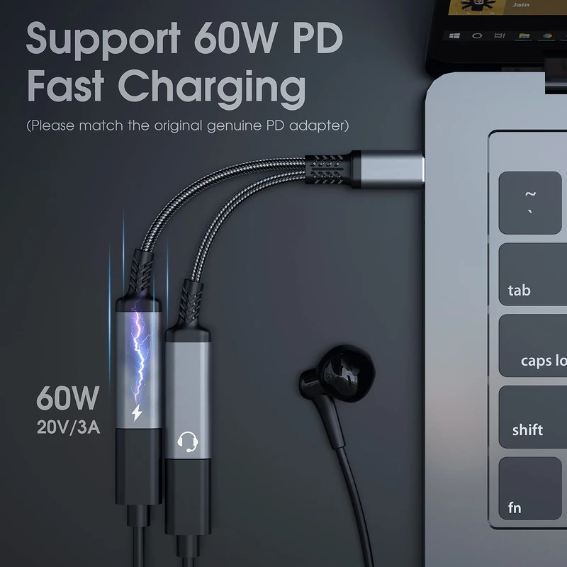 OTG 2 IN 1 USB C-splitter naar - Audio Music Splitter recensie en prijs