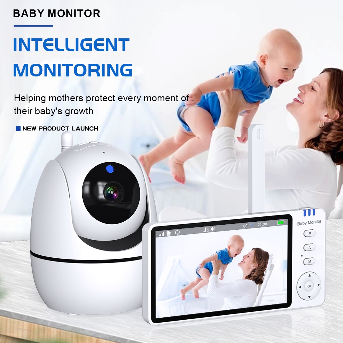 5 Inch Video Babyfoon 2.4G Dra - Audio Music Network recensie en prijs