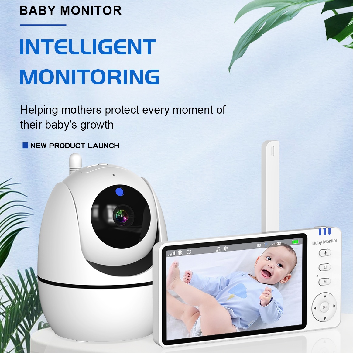 5 Inch Video Babyfoon 2.4G Dra - Audio Music Network recensie en prijs