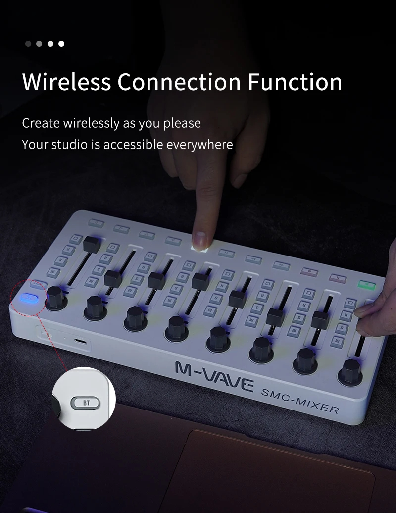 M-VAVE SMC-Mixer draadloze MID - Midi Controller Pad recensie en prijs