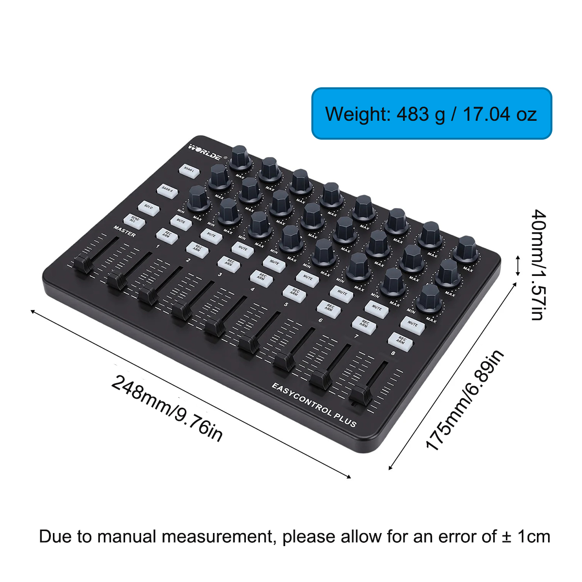 Worlde Easycontrol Plus draagb - Midi Controller Pad recensie en prijs