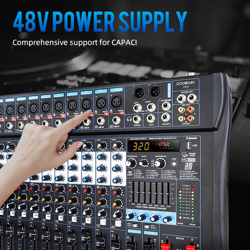 Gooermi PB Serie Professionele - Audio Mixer 4 Channel recensie en prijs