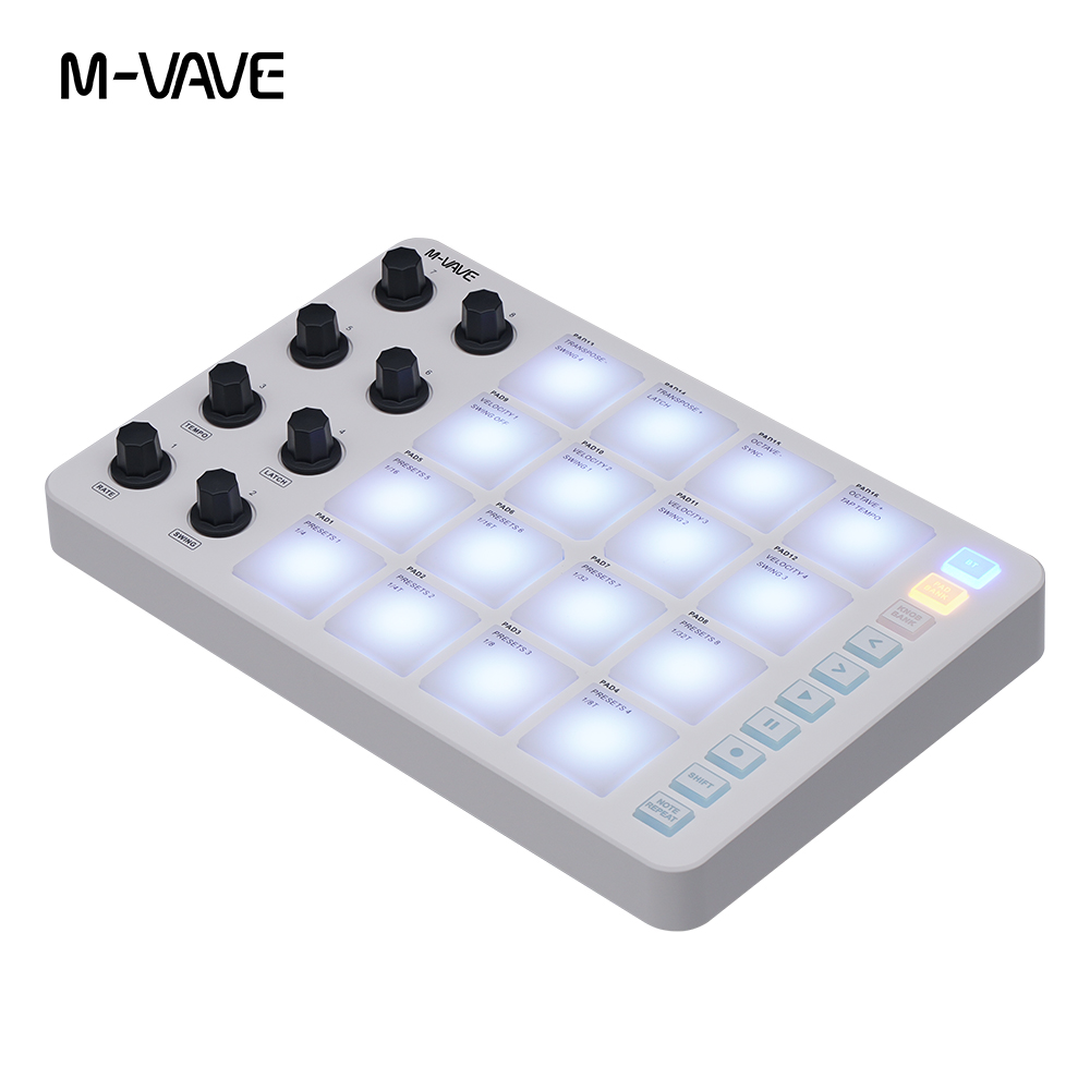 M-VAVE Draadloze Midi Pad Cont - Midi Controller Pad recensie en prijs