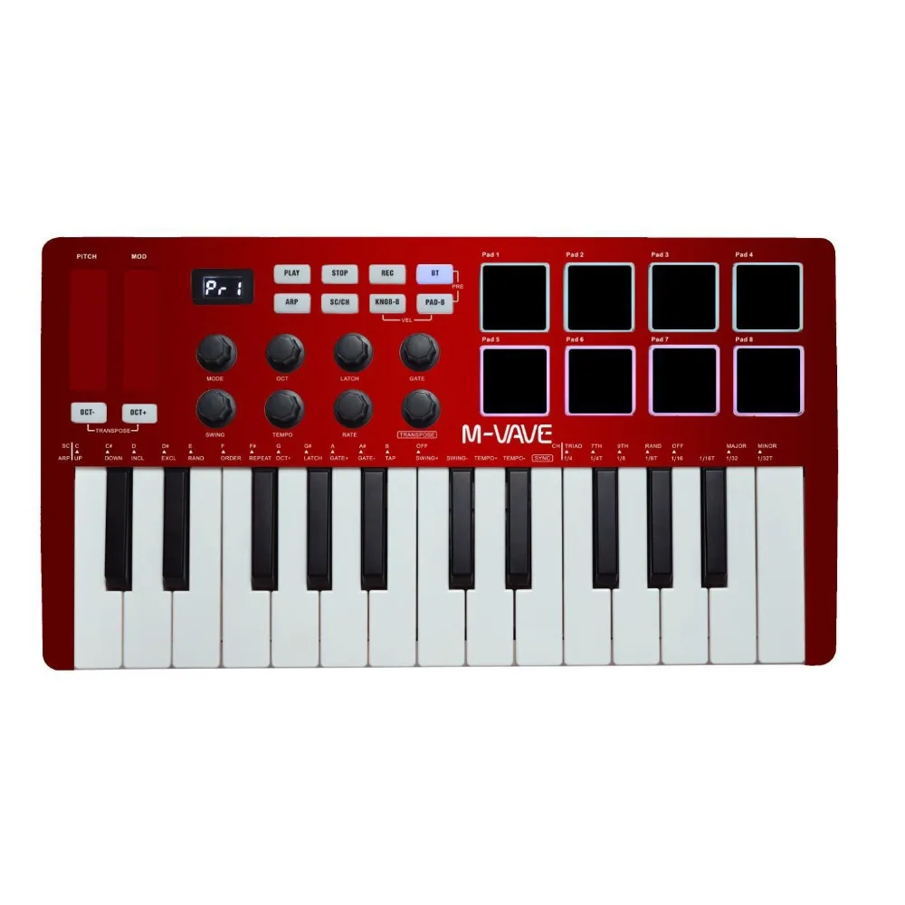 M-VAVE MIDI 25-toetsen USB MID - Midi Controller Pad recensie en prijs