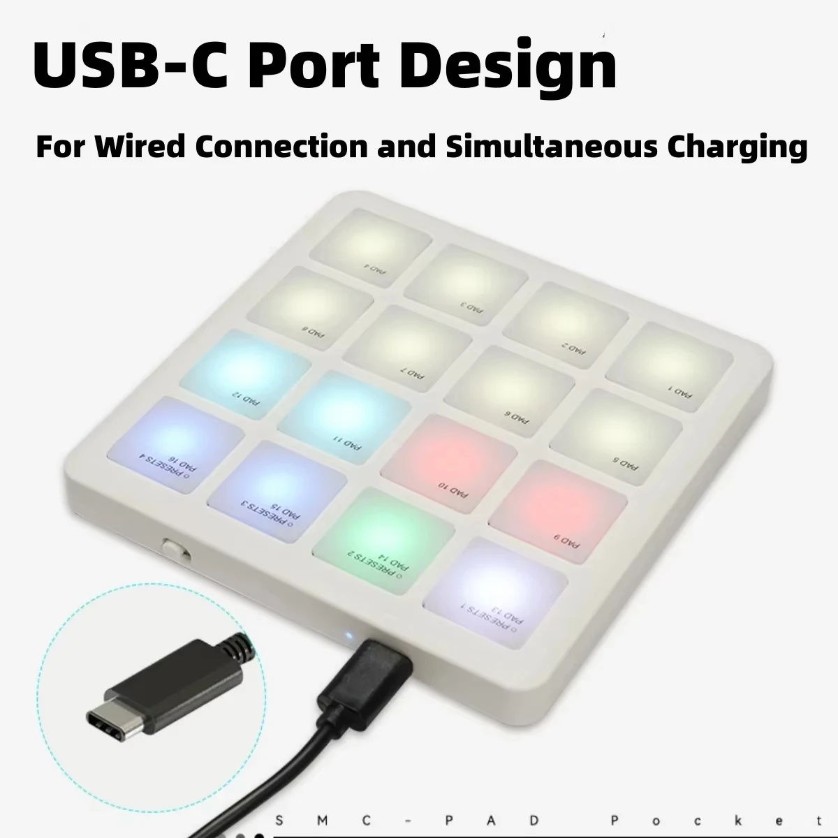 M-VAVE SMC-PAD POCKET Wit/Groe - Midi Controller Pad recensie en prijs