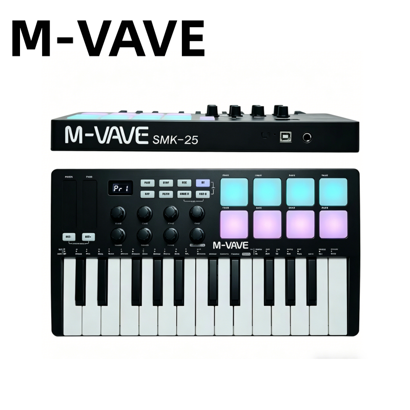 M-VAVE SMK-25 Zwart Draagbaar  - Audio Music Live recensie en prijs