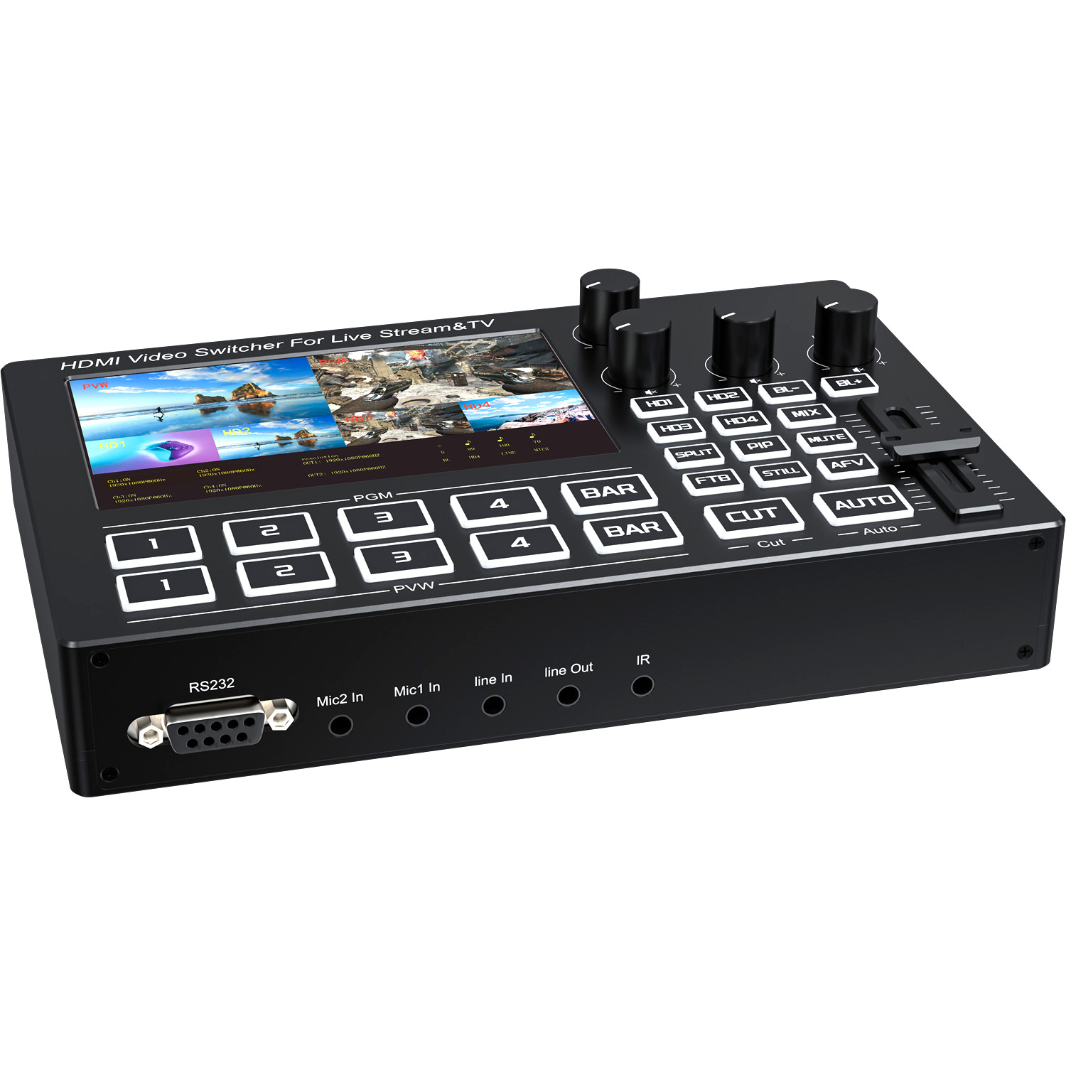 1080P 4-kanaals HDMI live stre - Audio Music Live recensie en prijs