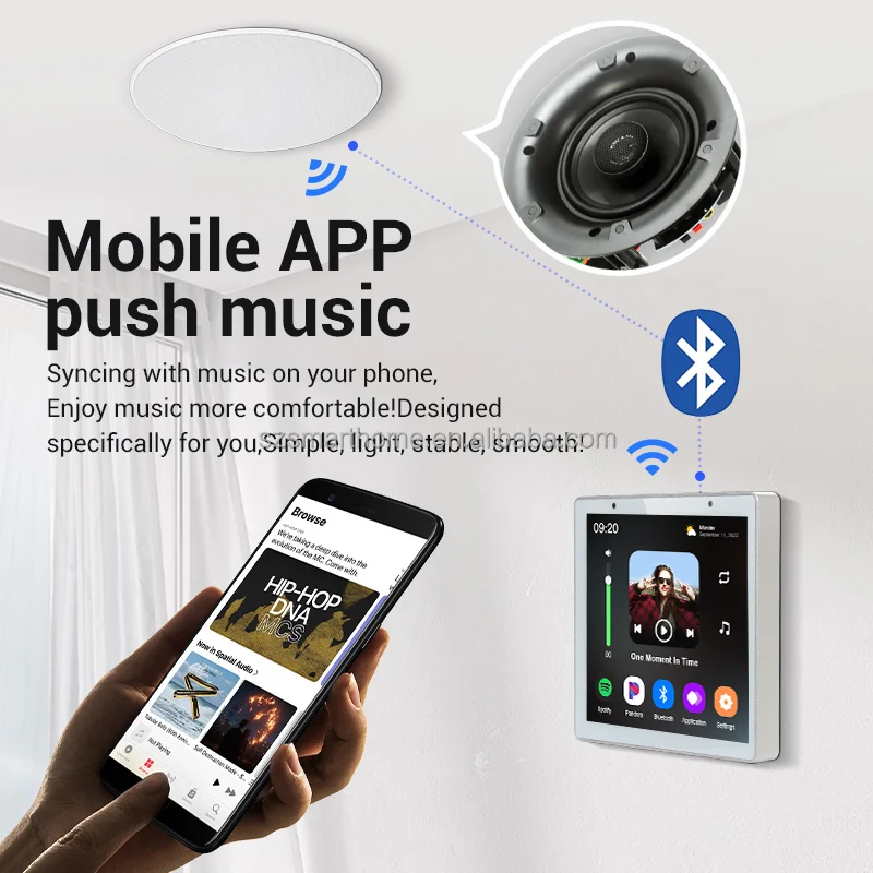 4-inch Smart Home Achtergrondm - Audio Music Background Free recensie en prijs